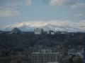 県庁から見る青葉山と蔵王連峰