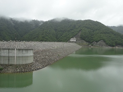 奈良俣ダム　堤体(上流側)