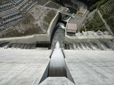 太田川ダム　下流直下