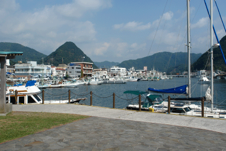 下田港の風景