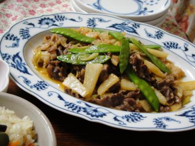 牛肉と長芋の中華炒め