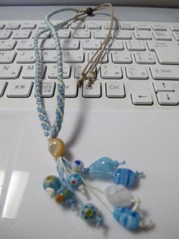 石垣島で買ったトンボ玉のネックレス