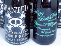 WANTED DEAD or ALIVE & Happy BirthDay ボトル