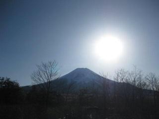 太陽と富士