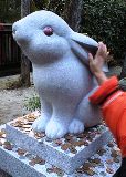 岡崎神社　ウサギ