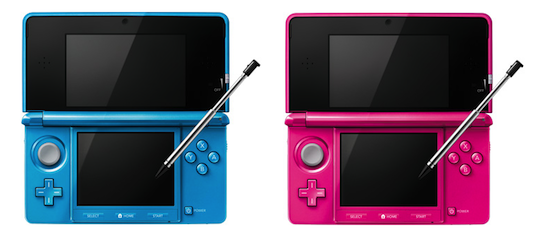 3DS ニンテンドー3DSに新色「ライトブルー」「グロスピンク」2色を追加 SDカードの容量も4GB増加 | アストラルサイドゲームス