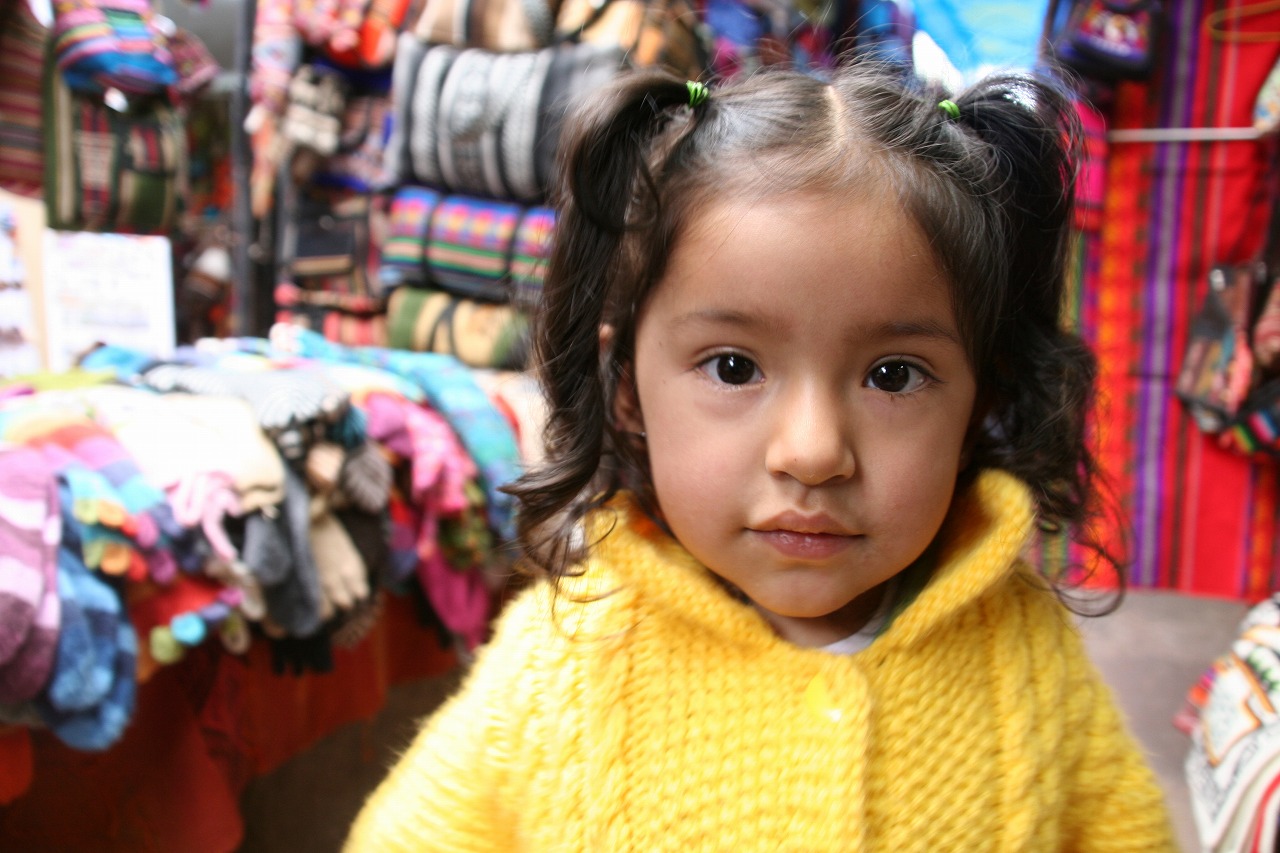 A girl in Peru