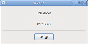 DeVeDe Ubuntu 動画変換 DVD-Video ISOイメージ作成完了